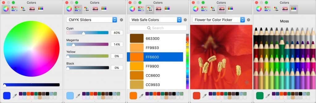 make color palettes for mac entour 250